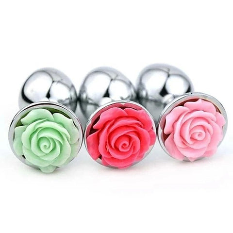 Premium Flower Steel Butt Plug Large by BDStyle - Butt Plugs