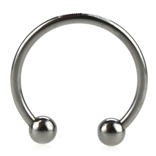 Silver Pressure Point Beaded Glans Ring by BDStyle - Cock Rings