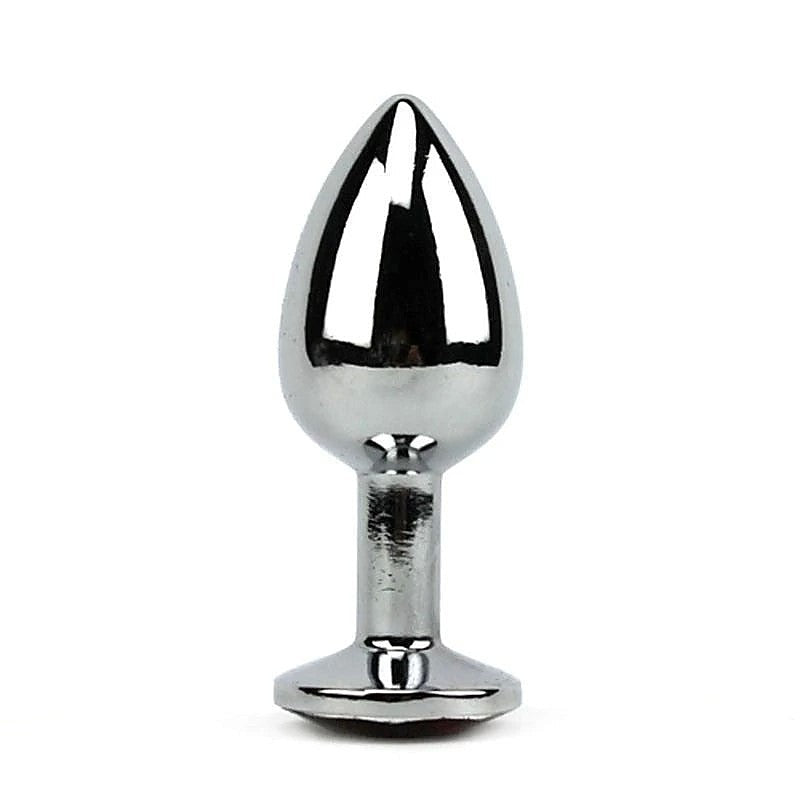 Jewel Encrusted Stainless Butt Plug Large by BDStyle - Butt Plugs