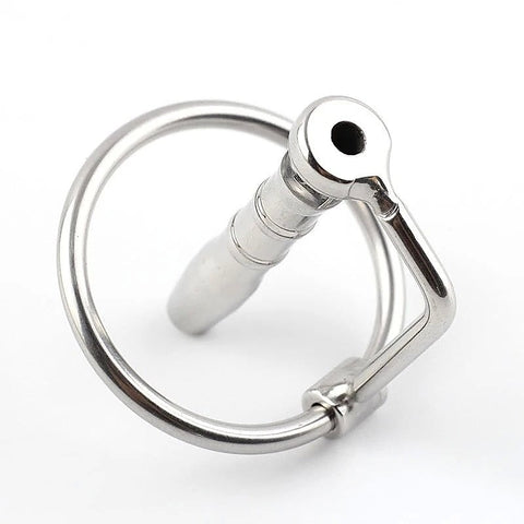 Flared Cum Through Penis Plug with Glans Ring by BDStyle - Penis Plugs