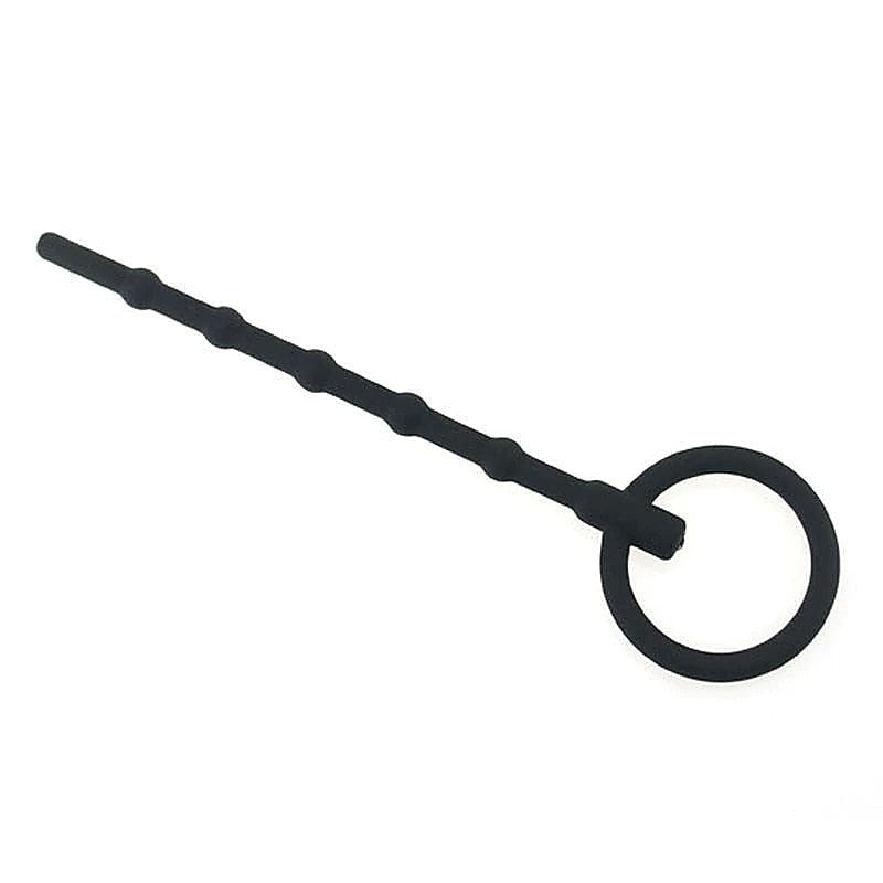 BDStyle Spike Silicone Urethral Stretcher with Five Pleasure Balls - Penis Plugs