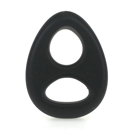 Soft Silicone Double Hole Cock Ring by NANMA Corporation - Cock Rings