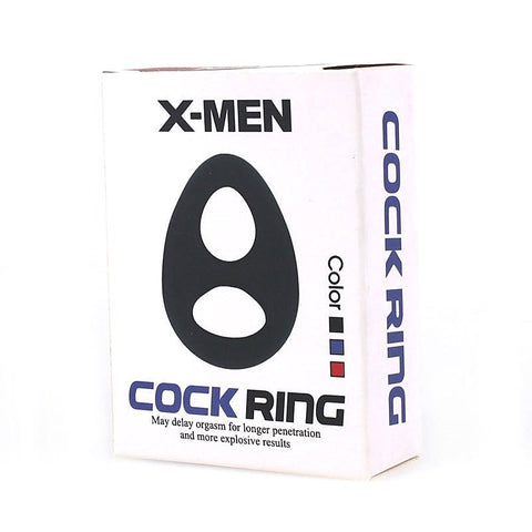Soft Silicone Double Hole Cock Ring by NANMA Corporation - Cock Rings