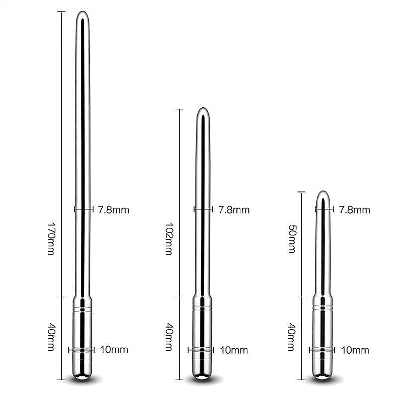 BDStyle Vibrating Penis Plug 10 Speed Metal Urethral Stimulator - Penis Plugs
