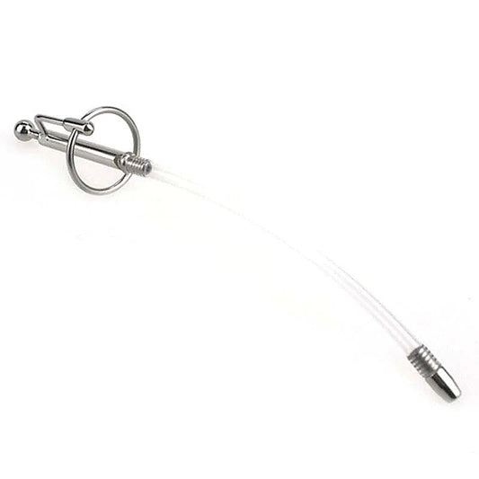 FELIX Flexi Tube Silicone Steel Cum Thru Penis Plug - Penis Plugs