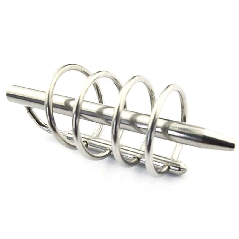 BDStyle Gates of Hell Cock Cage & Penis Plug with Urethral Stimulation - Male Chastity