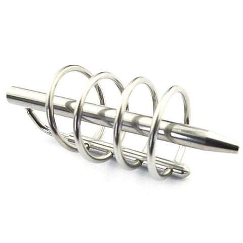 BDStyle Gates of Hell Cock Cage & Penis Plug with Urethral Stimulation - Male Chastity