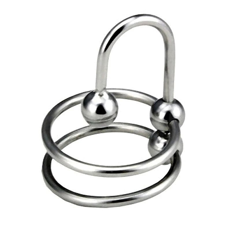 Double Ring Balled Penis Plug by BDStyle - Penis Plugs