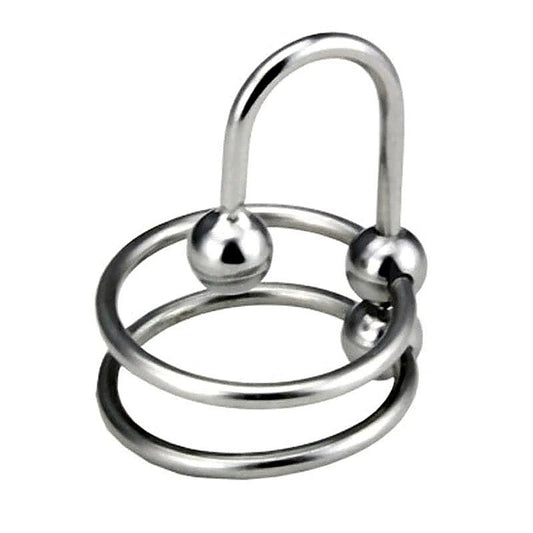 Double Ring Balled Penis Plug by BDStyle - Penis Plugs