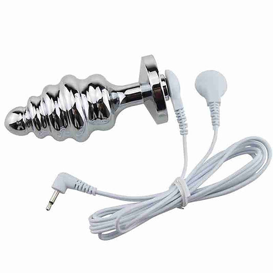 Shock Therapy Screw Thread Butt Plug by BDStyle - Electro Sex