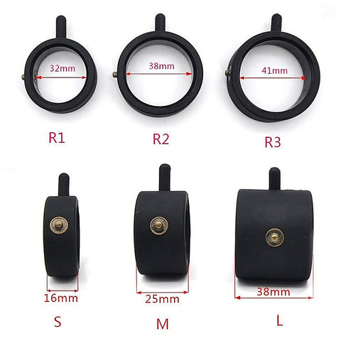 Double Silicone Electric Shock Cock & Ball Ring Small - Cock Rings