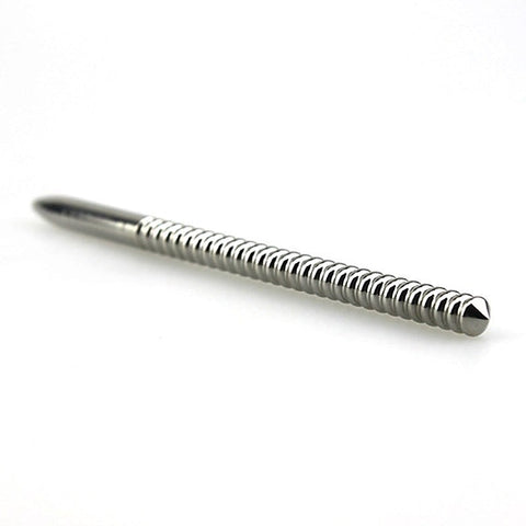 Double Spear Ribbed Urethral Sound by BDStyle - Penis Plugs