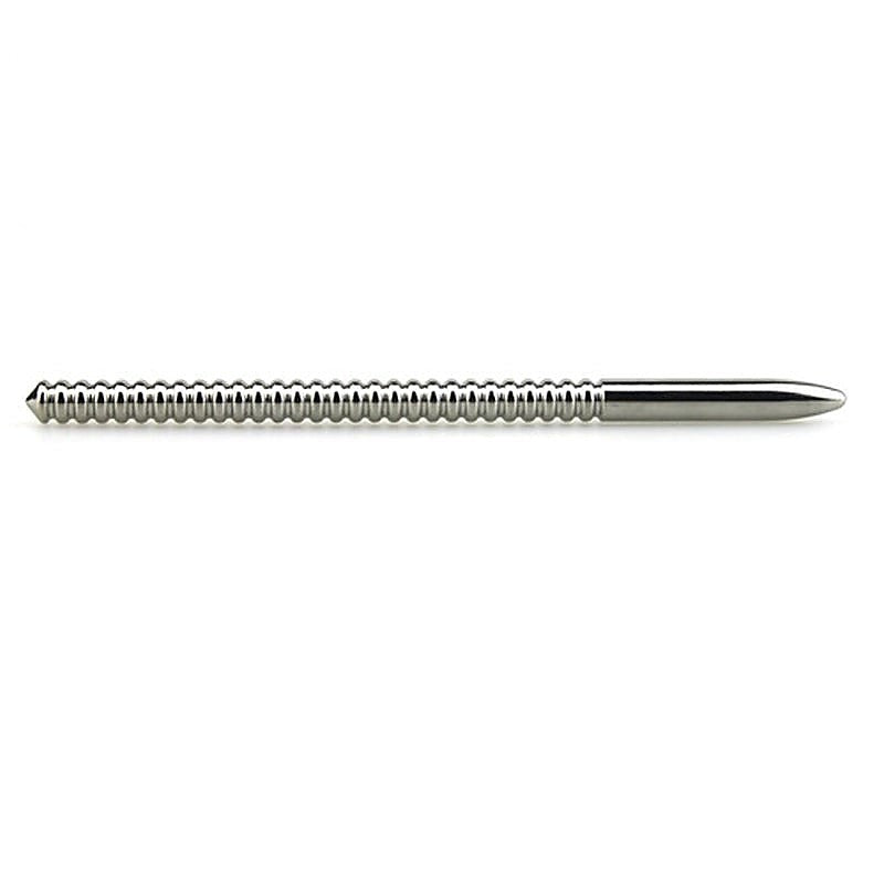 Double Spear Ribbed Urethral Sound by BDStyle - Penis Plugs