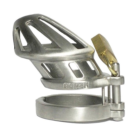 Stainless Steel Locking Cock Cage Chastity by BDStyle - Male Chastity
