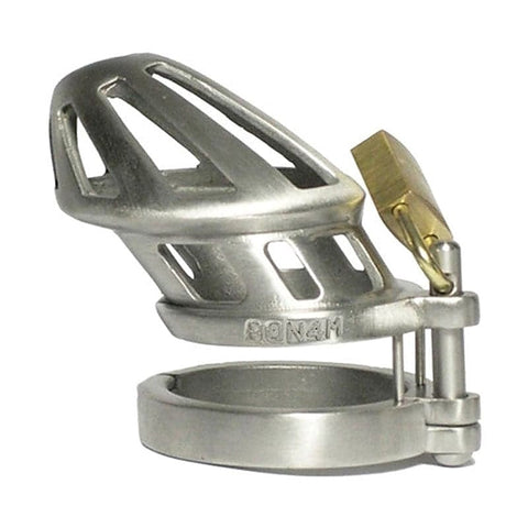 Stainless Steel Locking Cock Cage Chastity by BDStyle - Male Chastity