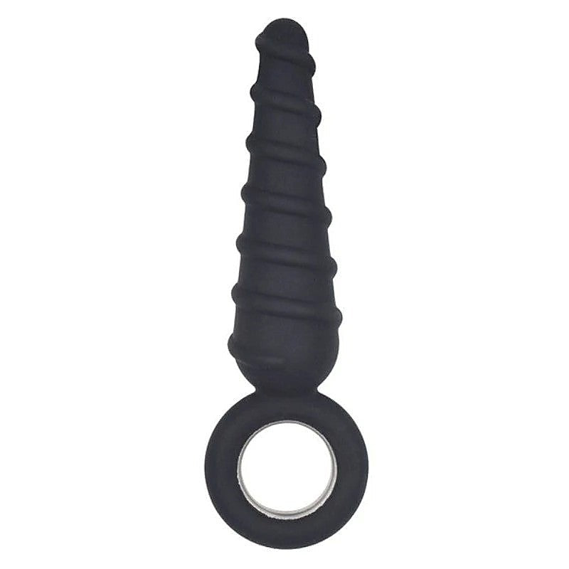 Metal O-Ring Spiral Silicone Anal Plug by BDStyle - Butt Plugs