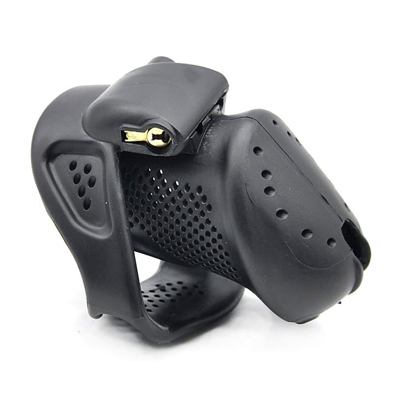 Premium Stoma PVC Cock Cage Small by BDStyle - Male Chastity