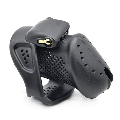 Premium Stoma PVC Cock Cage Small by BDStyle - Male Chastity