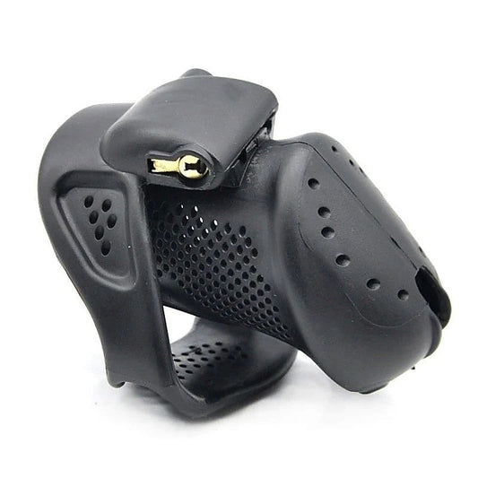 Stoma PVC Cock Cage Large by BDStyle - Male Chastity