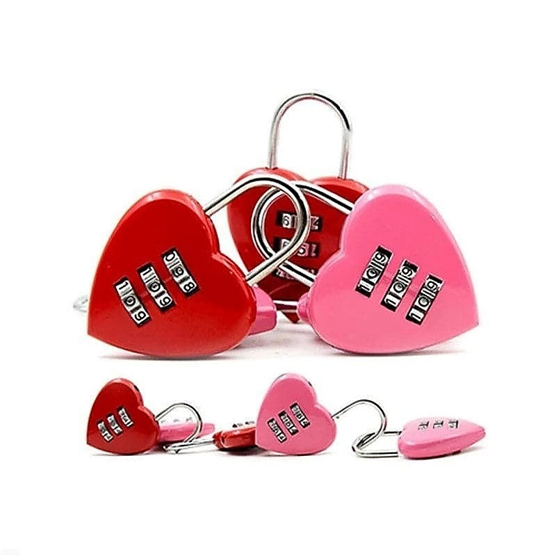Secure Passion Heart-Shaped Password Lock by BDStyle - Male Chastity