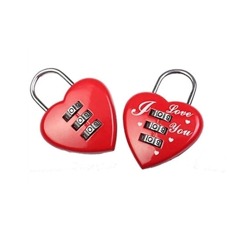 Secure Passion Heart-Shaped Password Lock by BDStyle - Male Chastity