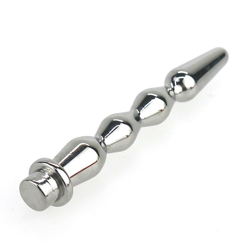 Solid Urethral Sound Penis Pin with Disc by BDStyle - Penis Plugs