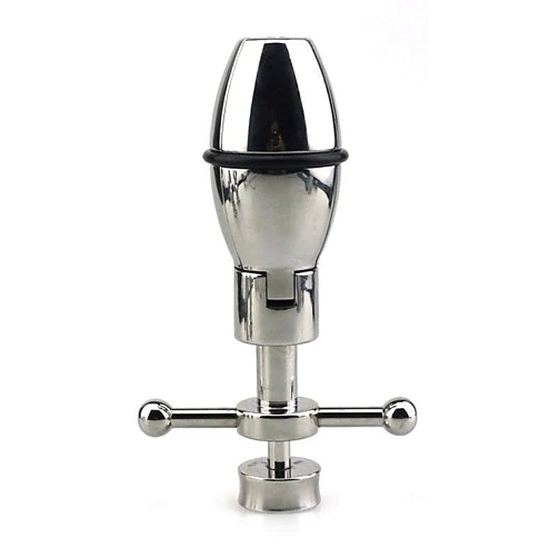 Master Series Trillium Steel Locking Anal Plug by BDStyle - Butt Plugs