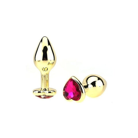 Heart Jeweled Stainless Steel Butt Plug by BDStyle - Butt Plugs