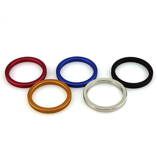 Aluminum Colored Cock Ring Small by BDStyle - Steel Sex Toys