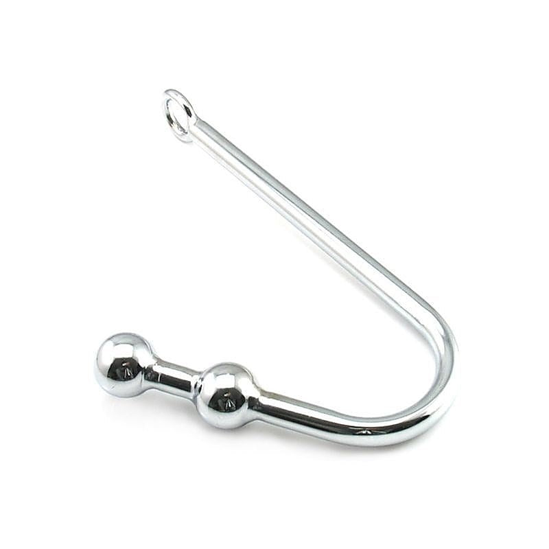 Double Ball Steel Anal Hook by BDStyle - Spreaders and Hangers