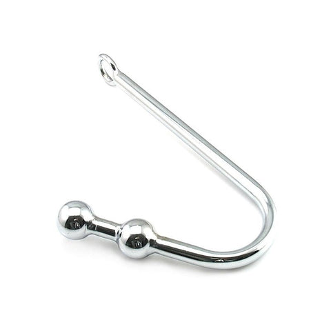 Double Ball Steel Anal Hook by BDStyle - Spreaders and Hangers