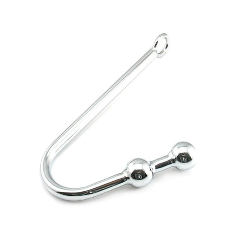 Double Ball Steel Anal Hook by BDStyle - Spreaders and Hangers