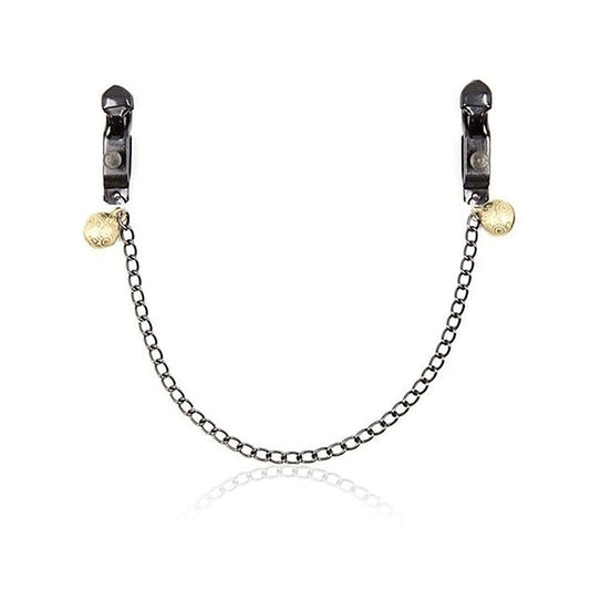 Alligator Nipple Clamps with Bell and Chain by BDStyle - Breast and Nipple Toys