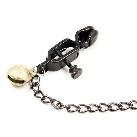Alligator Nipple Clamps with Bell and Chain by BDStyle - Breast and Nipple Toys