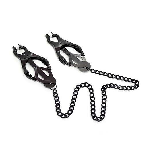Japanese Clover Clamps with Chain by BDStyle - Breast and Nipple Toys