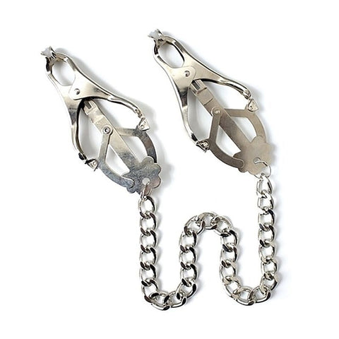 BDStyle Japanese Clover Clamps With Chain for Nipple Stimulation