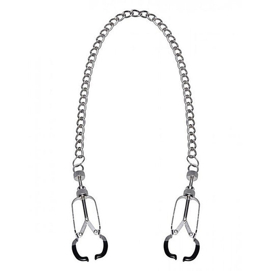Caliper Nipple Clamps with Removable Chain by BDStyle - Breast and Nipple Toys