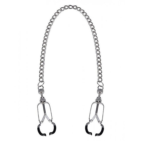 Caliper Nipple Clamps with Removable Chain by BDStyle - Breast and Nipple Toys