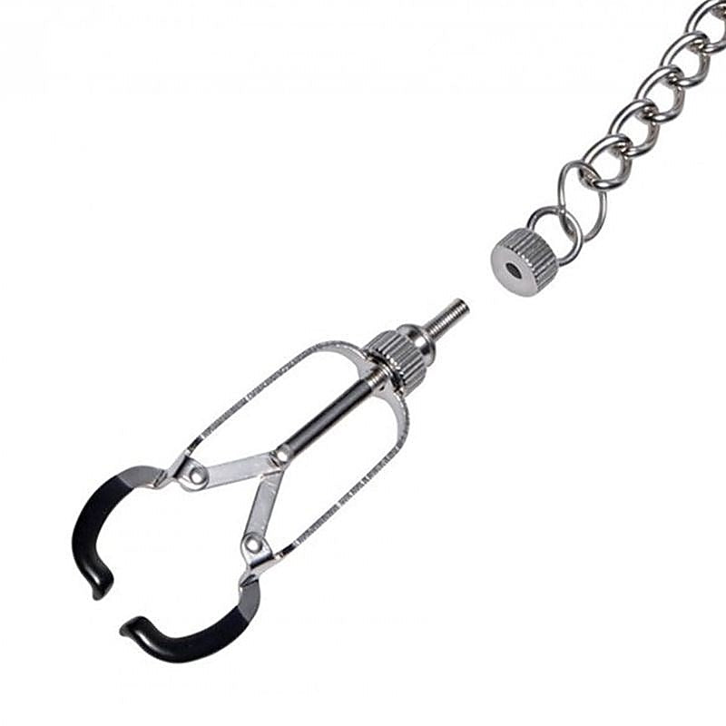 Caliper Nipple Clamps with Removable Chain by BDStyle - Breast and Nipple Toys