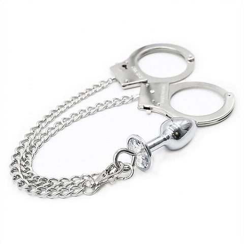 Bondage Bliss Cuffs and Butt Plug Set by BDStyle - Cuffs and Restraints