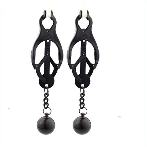 Deviant Monarch Weighted Nipple Clamps by BDStyle - Nipple and Clit Clamps