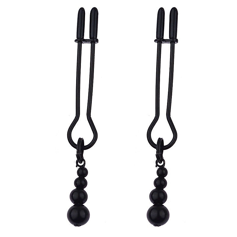 Adorn Triple Bead Nipple Clamp Set by BDStyle - Nipple and Clit Clamps