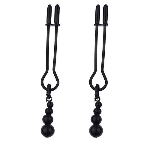 Adorn Triple Bead Nipple Clamp Set by BDStyle - Nipple and Clit Clamps