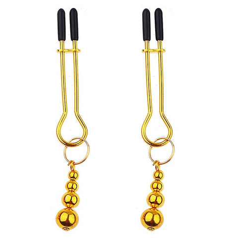 Adorn Triple Bead Nipple Clamp Set by BDStyle - Nipple and Clit Clamps