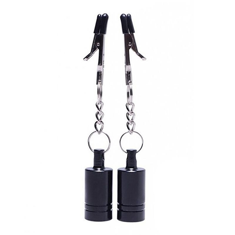 Burden Cylinder Nipple Weight Clamps by BDStyle - Breast and Nipple Toys