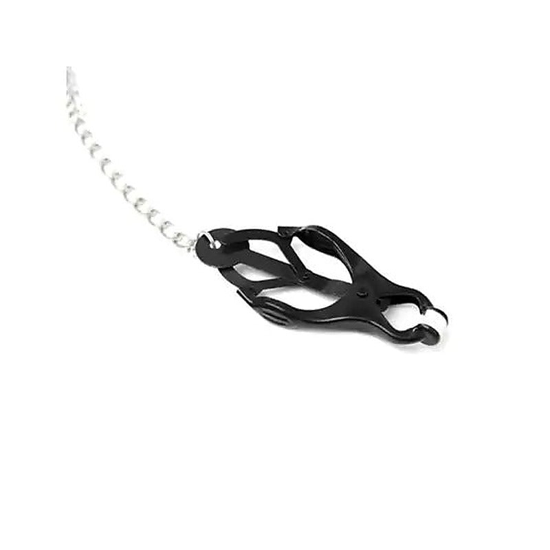 Japanese Clover Clamps With Cock Ring Set by BDStyle - Breast and Nipple Toys