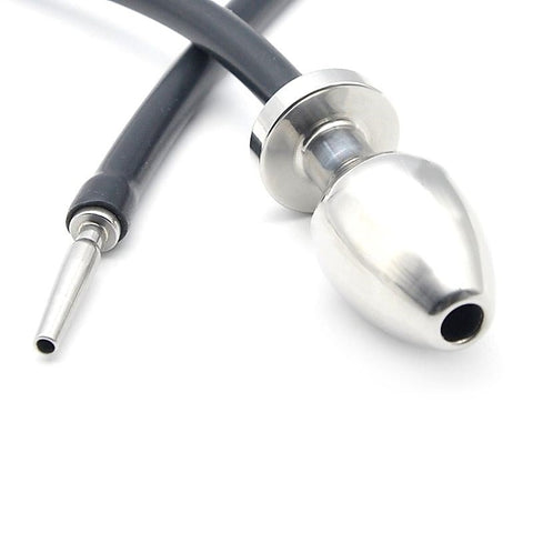 Steel Anal Plug Enema System by BDStyle - Steel Sex Toys