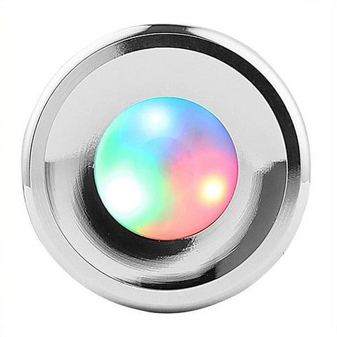 Colorful Light Stainless Steel Butt Plug by BDStyle - Steel Sex Toys
