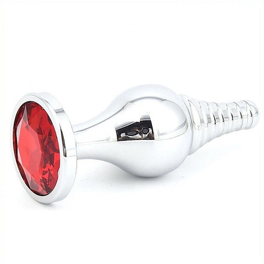 Cusp Head Butt Plug With Bling by BDStyle - Steel Sex Toys