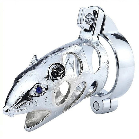 Premium Chinese Zodiac Rat Cock Cage by BDStyle - Male Chastity